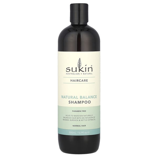 skn00692_v_34.jpg Шампунь Natural Balance, для нормальных волос, 500 мл (16,9 жидк. Унции) — Sukin