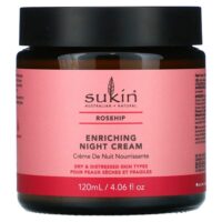 питательный ночной крем, шиповник, 120 мл (4,06 жидк. унции) — Sukin