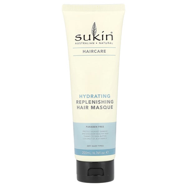 skn00793_v_22.jpg Haircare, увлажняющая восстанавливающая маска для сухих волос, 200 мл (6,76 жидк. унции) — Sukin
