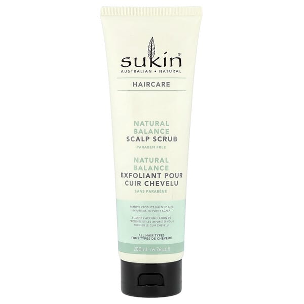 skn00943_v_24.jpg Haircare, Natural Balance, скраб для кожи головы, для всех типов волос, 200 мл (6,76 жидк. унции) — Sukin
