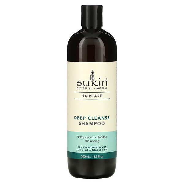 skn01000_v_8.jpg Haircare, шампунь для глубокого очищения, для жирной и скопившейся кожи головы, 500 мл (16,9 жидк. унц.) — Sukin
