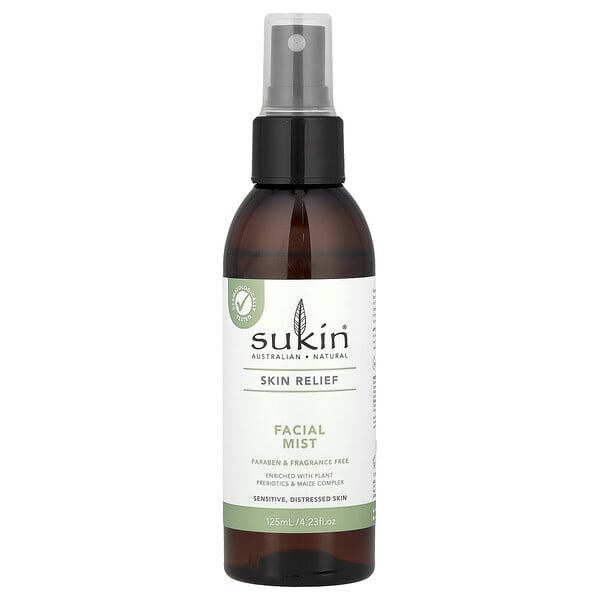 skn01063_v_8.jpg Skin Relief, спрей для лица, для чувствительной, проблемной кожи, без отдушек, 125 мл (4,23 жидк. Унции) — Sukin