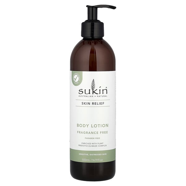 skn01066_v_8.jpg Skin Relief, лосьон для тела, для чувствительной, проблемной кожи, без отдушек, 500 мл (16,91 жидк. Унции) — Sukin