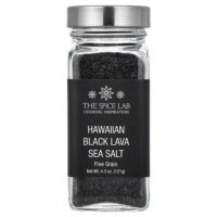 Гавайская морская соль из черной лавы, мелкое зерно, 121 г (4,3 унции) — The Spice Lab