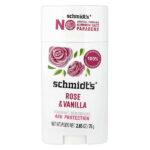 дезодорант, роза и ваниль, 75 г (2,65 унции) — Schmidt's