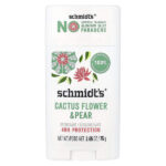 дезодорант, цветы кактуса и груша, 75 г (2,65 унции) — Schmidt's