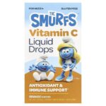 витамин C в каплях, для детей от 1 года, апельсин, 60 мл (2 жидк. унции) — The Smurfs