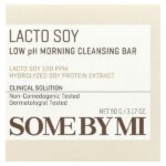 Lacto Soy, утреннее очищающее мыло с низким уровнем pH, 90 г (3,17 унции) — SOME BY MI