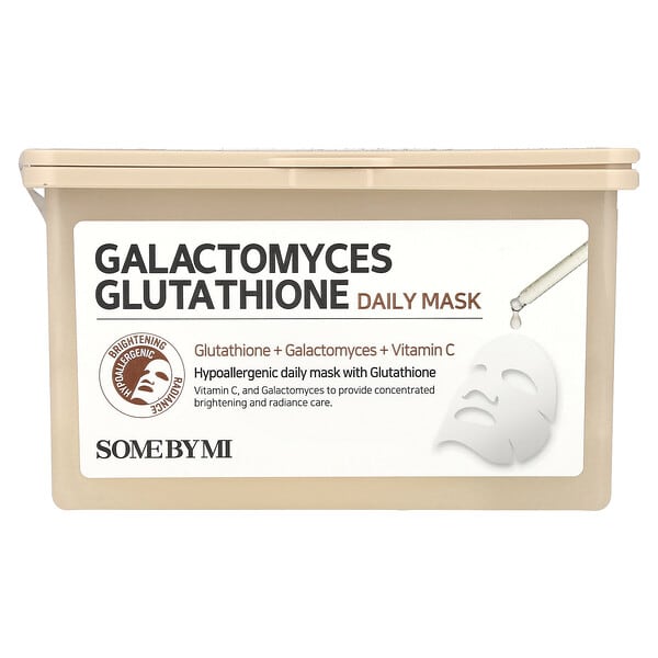smi39414_v_17.jpg Ежедневная косметическая маска с Galactomyces Glutathione, 30 шт., 350 мл (11,83 жидк. унц.) — SOME BY MI