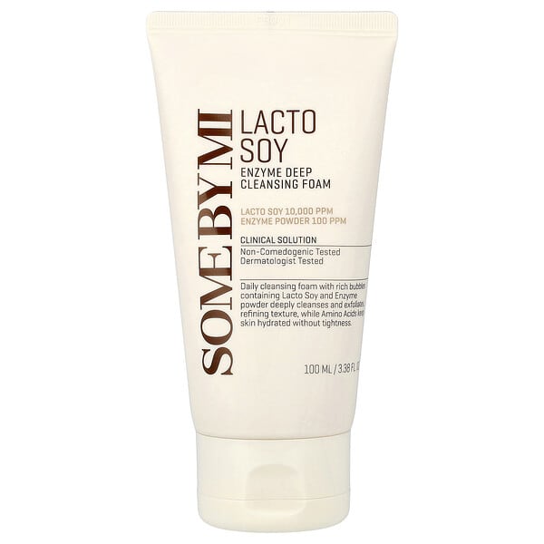 smi39477_v_18.jpg Lacto Soy, пенка с ферментами для глубокого очищения, 100 мл (3,38 жидк. унции) — SOME BY MI