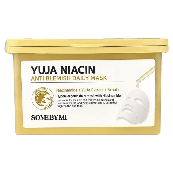 smi39524_v_18.jpg Yuja Niacin, ежедневная маска для лица, 30 шт, 370 мл (12,51 жидк. унции) — SOME BY MI