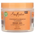 Edge Gel, кокос, гибискус и льняное семя, 99 г (3,5 унции) — SheaMoisture