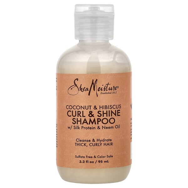 smt29071_v_24.jpg Curl & Shine Shampoo, для густых вьющихся волос, кокос и гибискус, 95 мл (3,2 жидк. унц.) — SheaMoisture