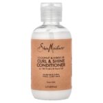 Curl & Shine, кондиционер для волос, с кокосом и гибискусом, для густых, вьющихся волос, 95 мл (3,2 жидк. унции) — SheaMoisture