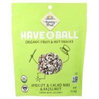 have A Ball™, органические снеки с фруктами и орехами, абрикос, ядра какао-бобов и фундук, 126 г (4,4 унции) — Sunny Fruit