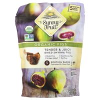 органический сушеный инжир, 5 порционных пакетиков по 50 г (1,76 унции) — Sunny Fruit