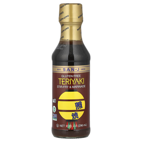 snj11225_v_8.jpg Teriyaki, жаркое и маринад, без глютена, 296 мл (10 жидк. Унций) — San-J
