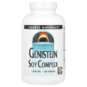 генистеин, соевый комплекс, 120 таблеток — Source Naturals