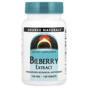 Экстракт черники, 100 мг, 120 таблеток — Source Naturals