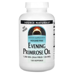 масло примулы вечерней, 1350 мг, 120 мягких таблеток — Source Naturals
