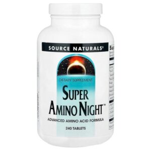 Super Amino Night™, добавка с аминокислотами, 240 таблеток — Source Naturals