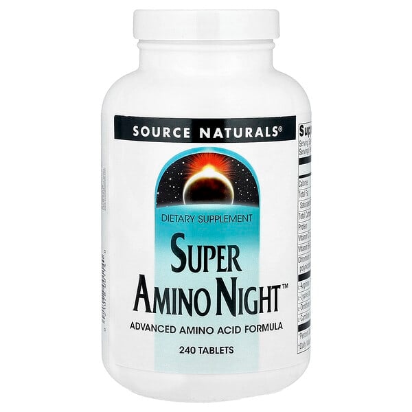 sns00114_v_47.jpg Super Amino Night™, добавка с аминокислотами, 240 таблеток — Source Naturals