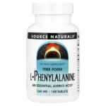 L-фенилаланин, 100 таблеток — Source Naturals
