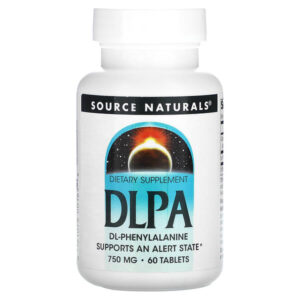 DLPA (DL-фенилаланин), 750 мг, 60 таблеток — Source Naturals