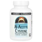 N-ацетилцистеин, 1000 мг, 60 таблеток — Source Naturals