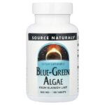 сине-зеленые водоросли, 500 мг, 100 таблеток — Source Naturals