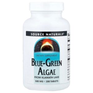 сине-зелёные водоросли, 500 мг, 200 таблеток — Source Naturals