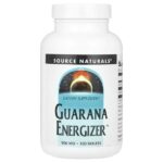 Guarana Energizer™, добавка для заряда энергии, 100 таблеток — Source Naturals