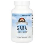 Serene Science®, ГАМК, 750 мг, 90 таблеток — Source Naturals