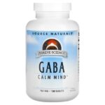 Serene Science®, ГАМК, 750 мг, 180 таблеток — Source Naturals