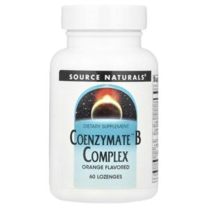 Coenzymate™, комплекс витаминов группы B, апельсиновый вкус, 60 пастилок — Source Naturals