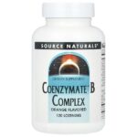 Coenzymate™ B Complex, апельсин, 120 пастилок — Source Naturals