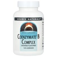 Coenzymate™ B Complex, апельсин, 120 пастилок — Source Naturals