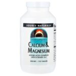 кальций и магний, 300 мг, 250 таблеток — Source Naturals