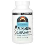 комплекс хелата магния, 100 мг, 250 таблеток — Source Naturals