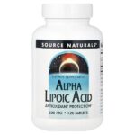 альфа-липоевая кислота, 200 мг, 120 таблеток — Source Naturals