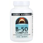 комплекс B-50, 100 таблеток — Source Naturals