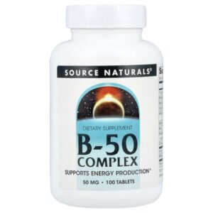 комплекс B-50, 100 таблеток — Source Naturals