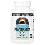 никотинамид B3, 1500 мг, 50 таблеток — Source Naturals