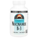никотинамид B3, 1500 мг, 100 таблеток — Source Naturals