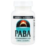 ПАБК, 100 мг, 250 таблеток — Source Naturals
