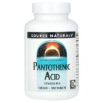 пантотеновая кислота, 250 таблеток — Source Naturals