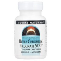 Ультрапиколинат хрома 500™, 500 мкг, 60 таблеток — Source Naturals