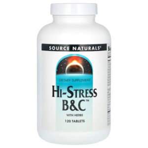 Hi-Stress B&C, с травами, 120 таблеток — Source Naturals