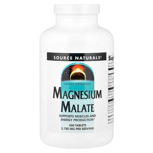 sns00535_v_52.jpg малат магния, 360 таблеток (1250 мг в 1 таблетке) — Source Naturals