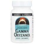 Athletic Series, гамма-оризанол, 60 мг, 200 таблеток — Source Naturals
